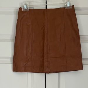 NWT She & Sky Faux Leather Mini Skirt, Size Medium